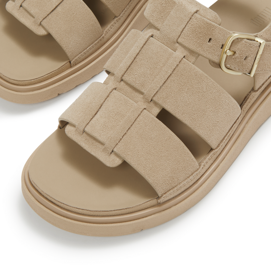 FitFlop A3T-923 Cappuccino Gen-Ff Suede Fisherman Sandals