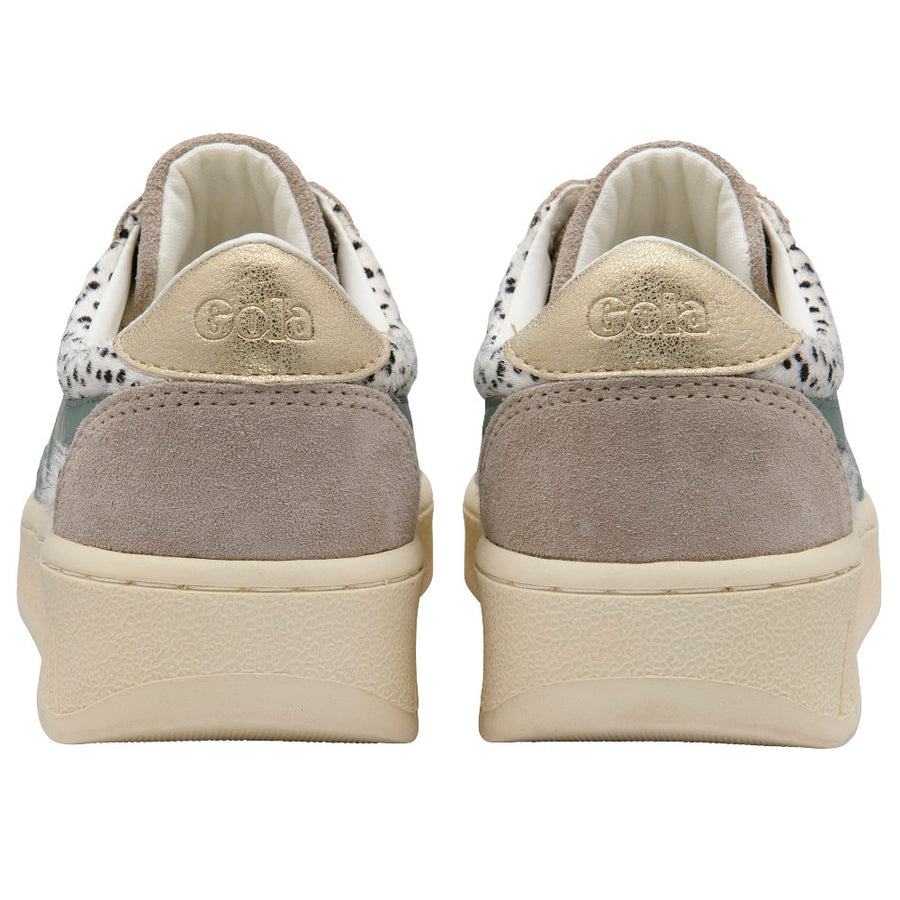 Gola Grandslam Savanna Cheetah/Feather Grey/Green Mist Womens Trainers