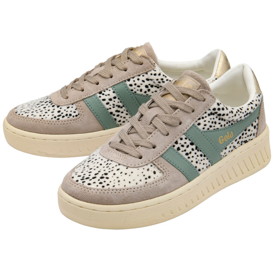Gola Grandslam Savanna Cheetah/Feather Grey/Green Mist Womens Trainers