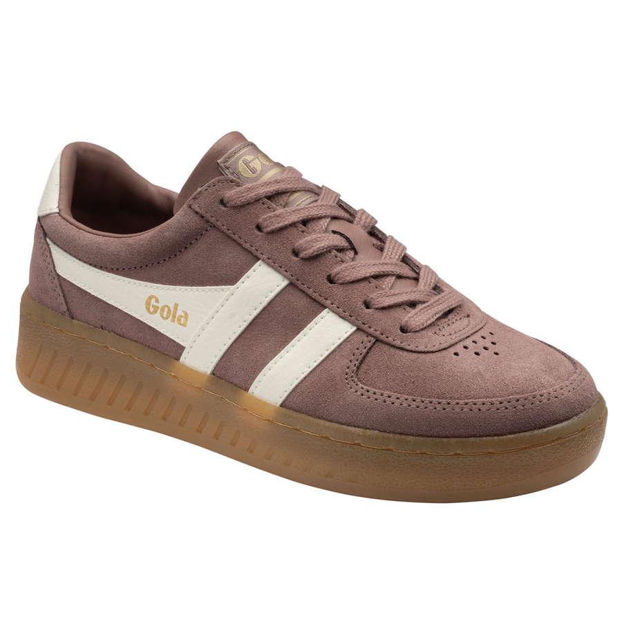 Gola Grandslam Suede Brownrose/Off White/Gum Womens Trainers