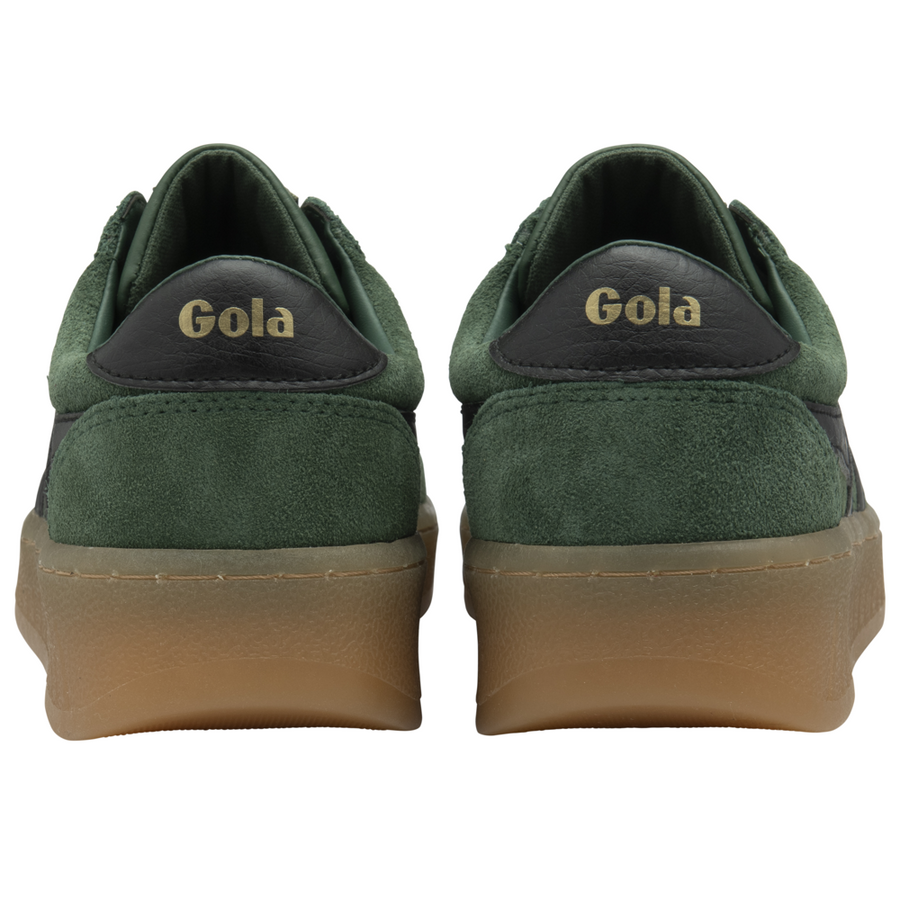 Gola Womens Grandslam Suede Evergreen/Black/Gum Womens Trainers
