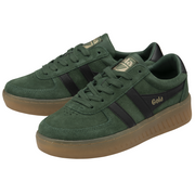 Gola Womens Grandslam Suede Evergreen/Black/Gum Womens Trainers