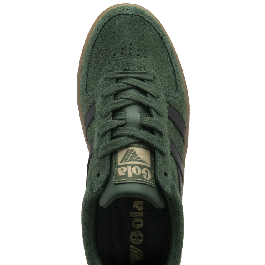 Gola Womens Grandslam Suede Evergreen/Black/Gum Womens Trainers