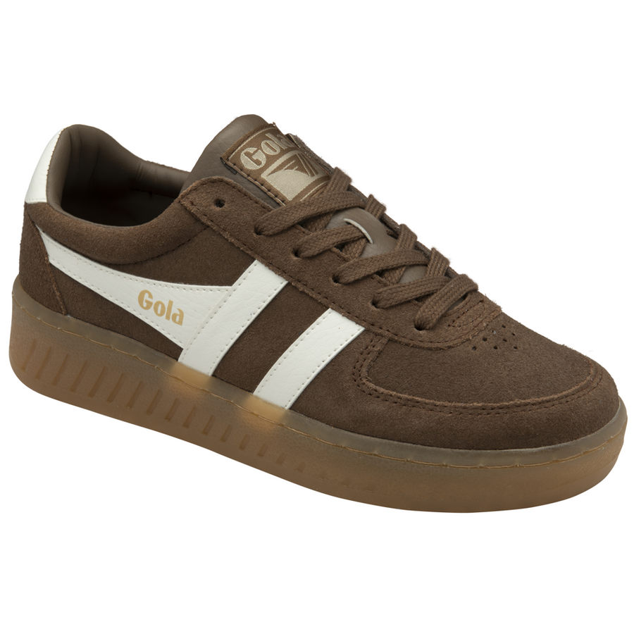 Gola Grandslam Suede Otter/Off White/Gum Womens Trainers