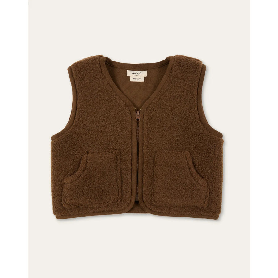 Chalk Gareth Mini Gilet - Hazelnut
