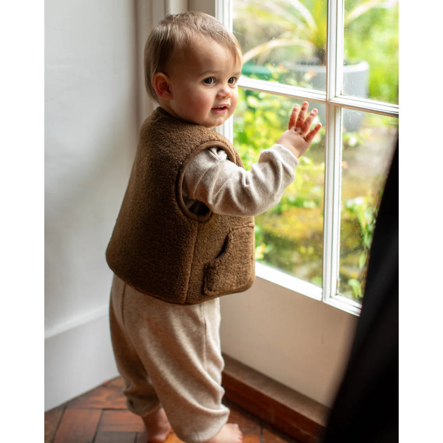 Chalk Gareth Mini Gilet - Hazelnut
