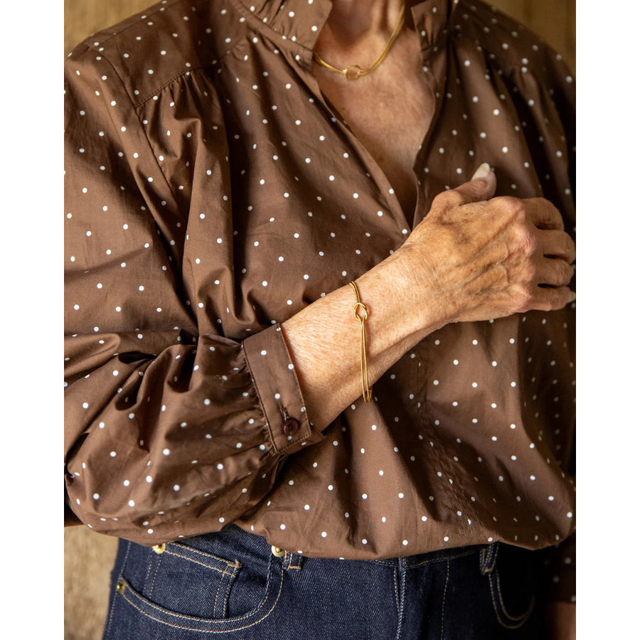 Chalk Greta Shirt - Spot Brown