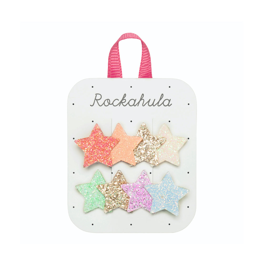 Rockahula Rainbow Shimmer Star Clips H2273M