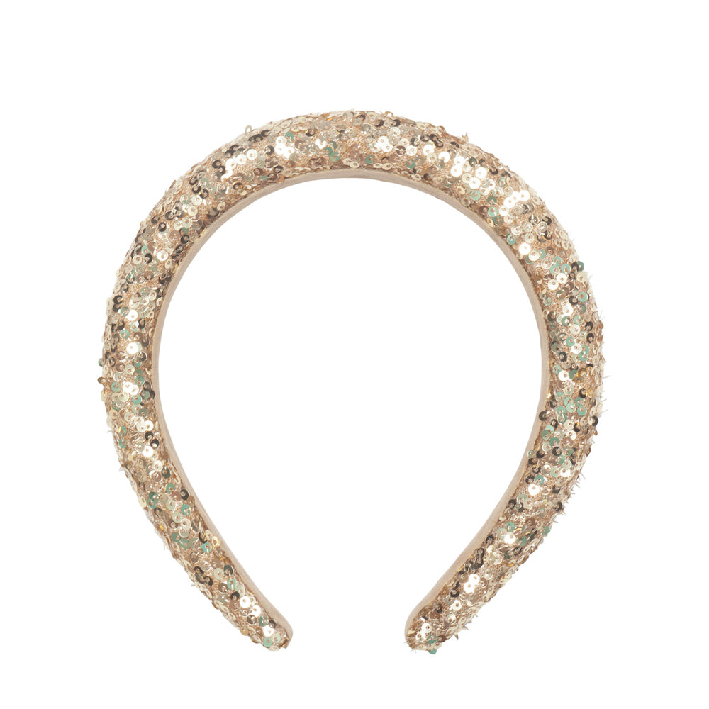 Rockahula Gold Sequin Padded Headband H2277G