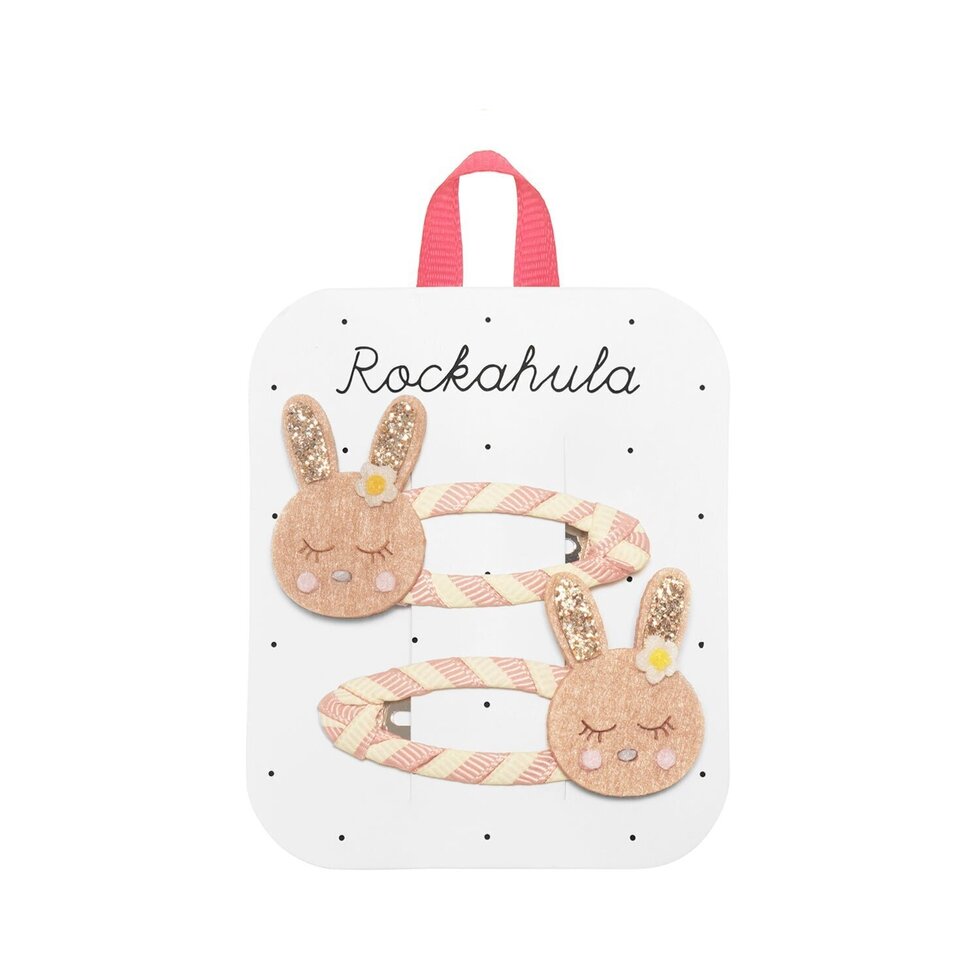 Rockahula Stripy Bunny Clips  - H2311P