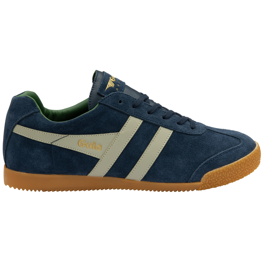 Gola Harrier Navy/Feather Grey/Evergreen Mens Trainers