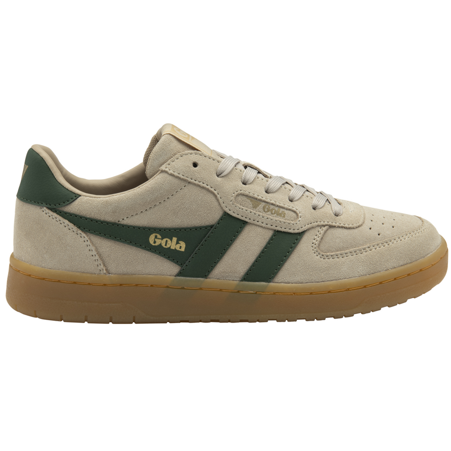 Gola Hawk Suede '86 Bone/Evergreen/Gum Womens Trainers