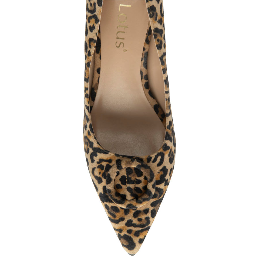 Lotus Henley Leopard Suede Shoes