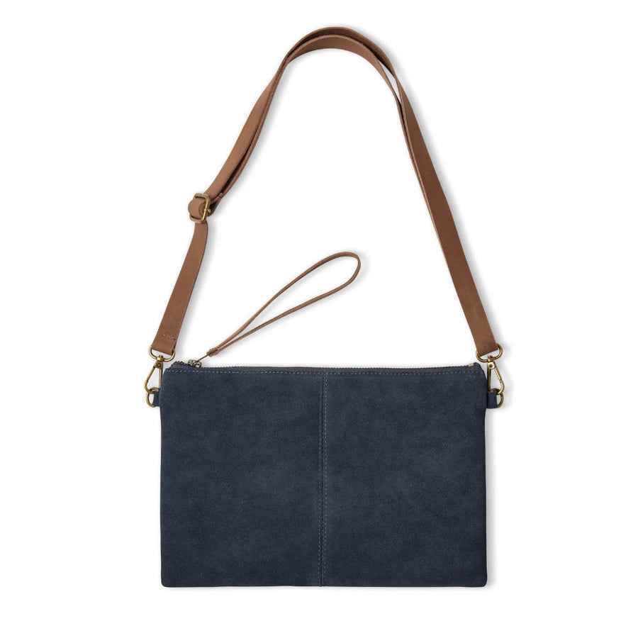 Chalk Hampstead Bag - Suede - Navy