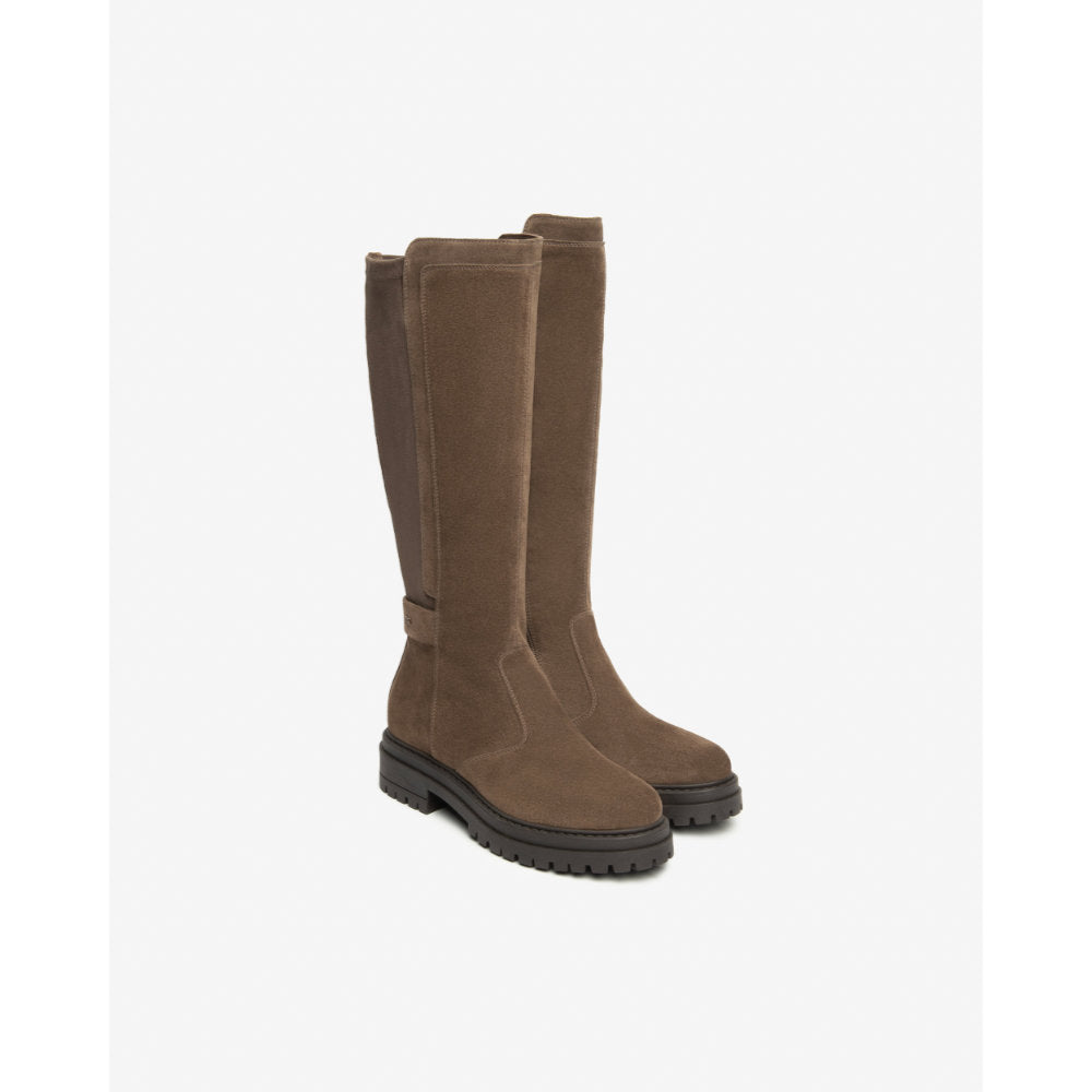NeroGiardini I514843D Mid Brown Long Boots