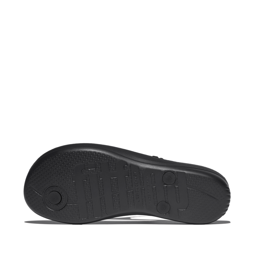 FitFlop JC8-090 All Black Iqushion Multi-Crystal Ergonomic Flip-Flops