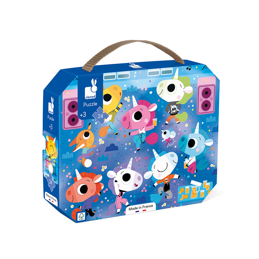 Janod Unicorns Rock Concert Puzzle - 24 Pcs J02544