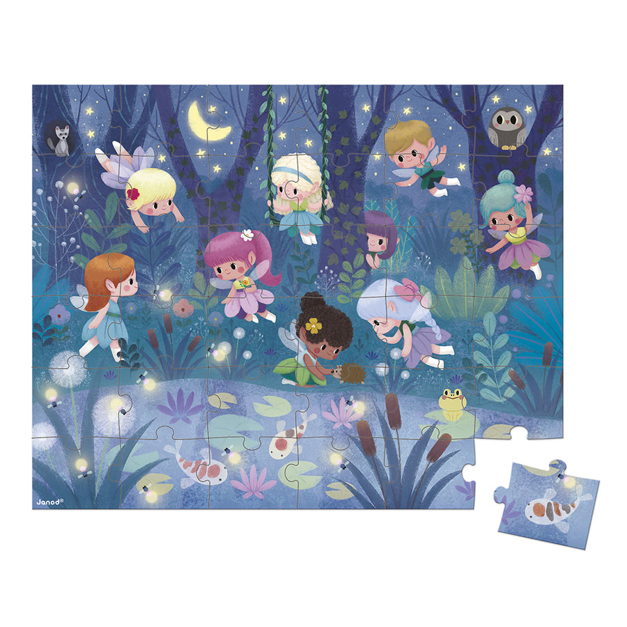 Janod Puzzle Fairies And Waterlilies - 36 Pcs J02649
