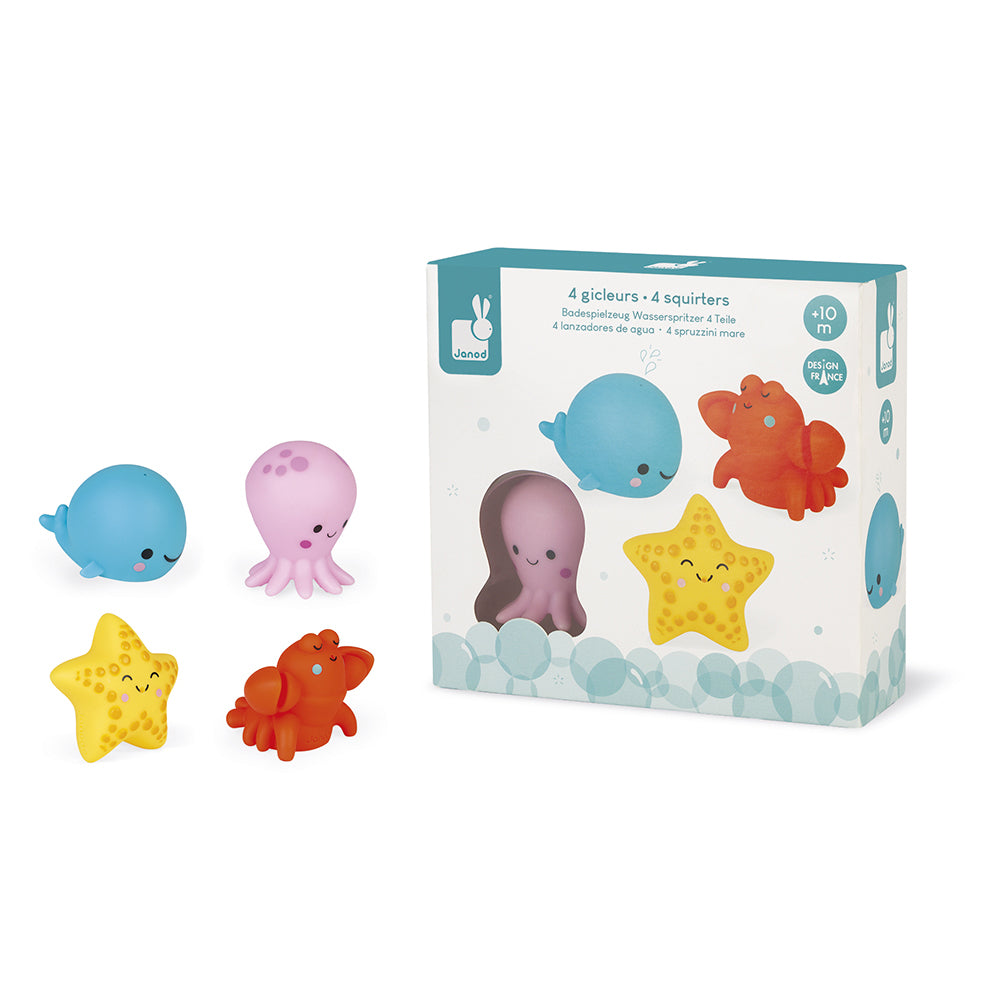Janod 4 Sea Animals Squirters J04703