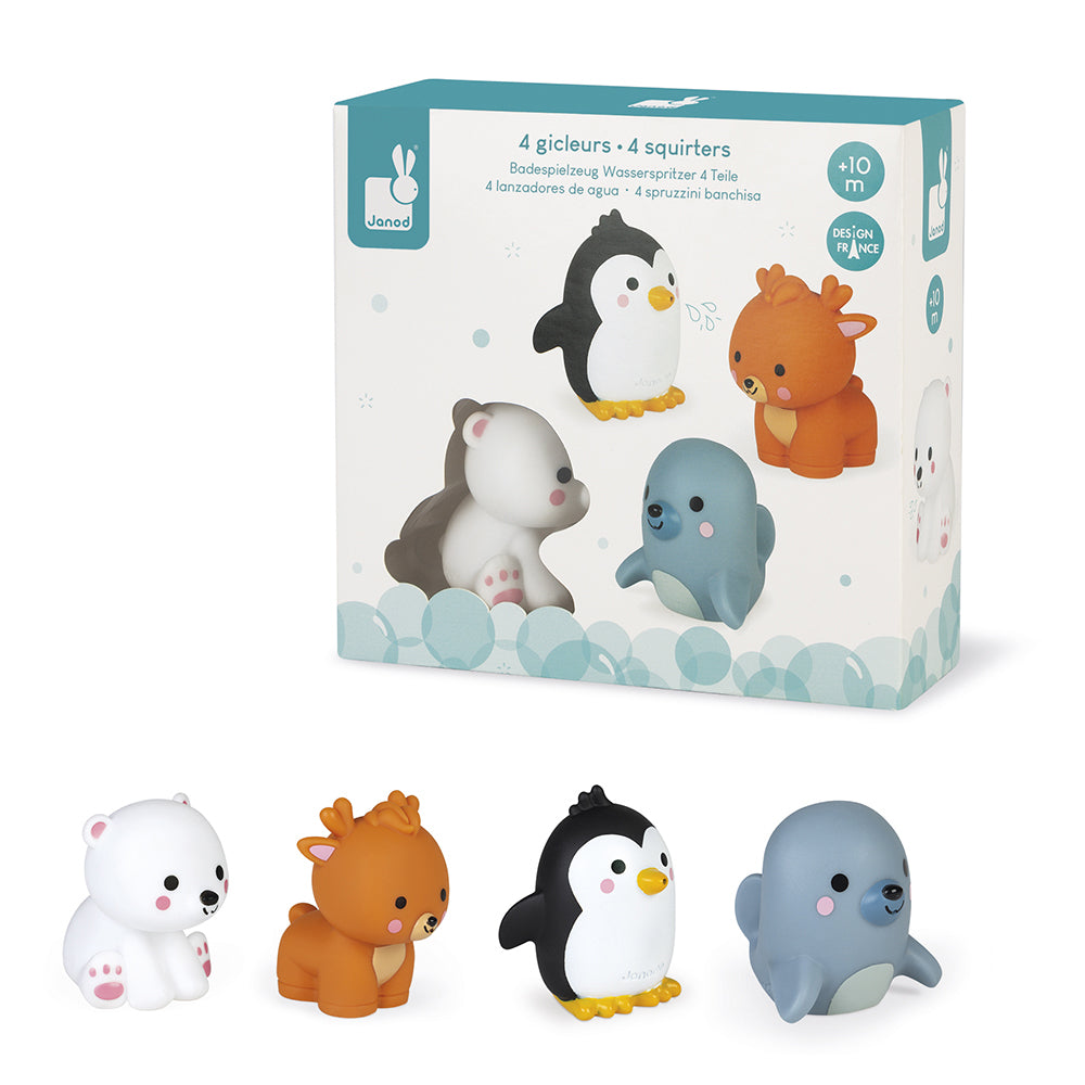 Janod 4 Polar Animals Squirters J04704
