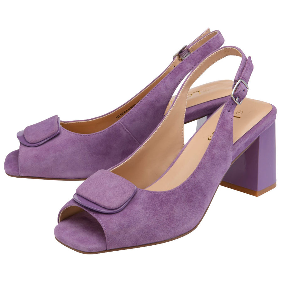 Lotus Josefa Slingback Court - Grape Suede - ULS544VV003