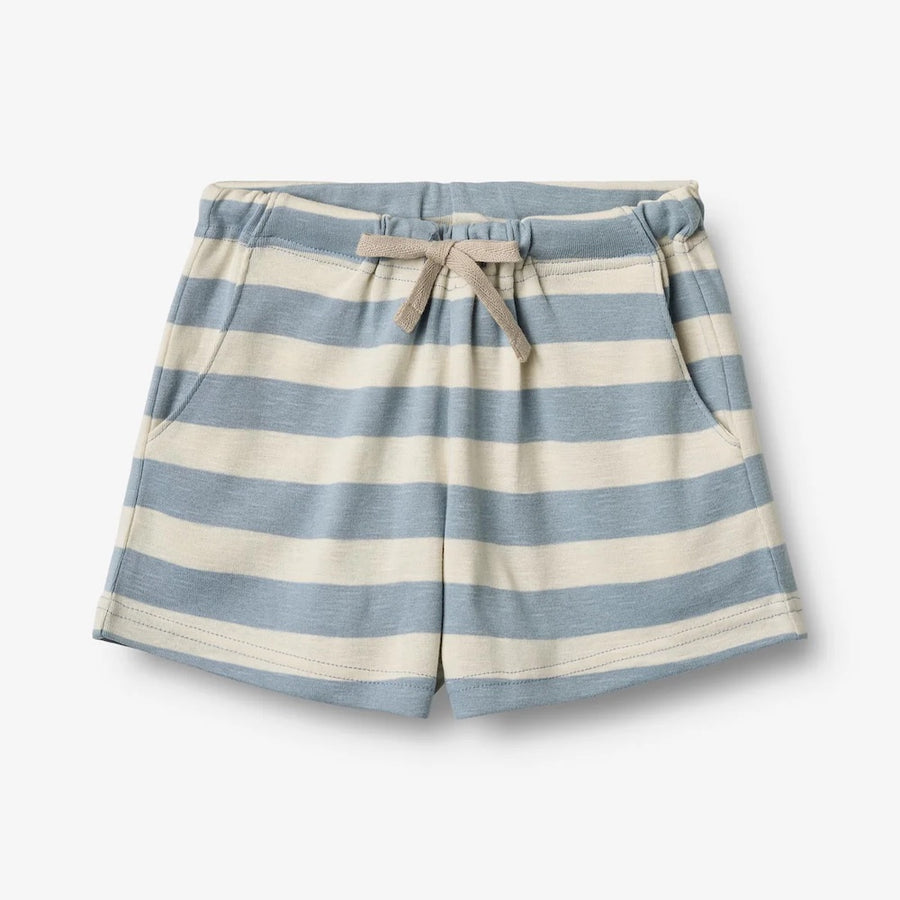 Wheat Jersey Shorts Kalle - 9420 Calm Blue Stripe