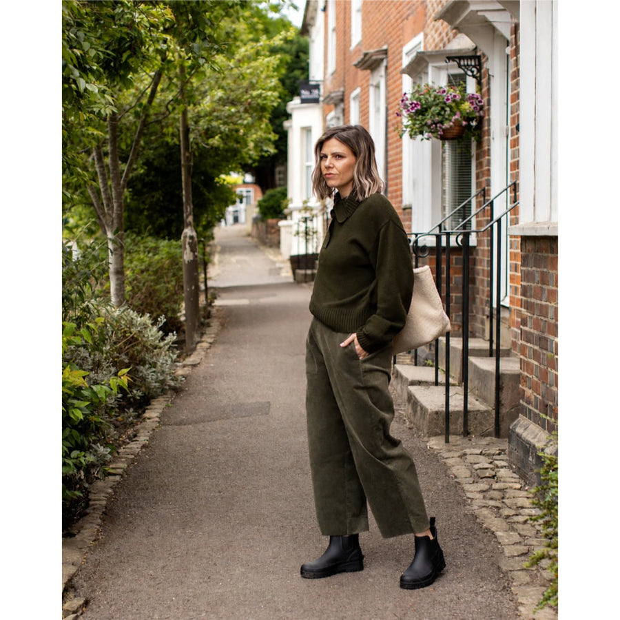 Chalk Kelly Trouser Pine Green