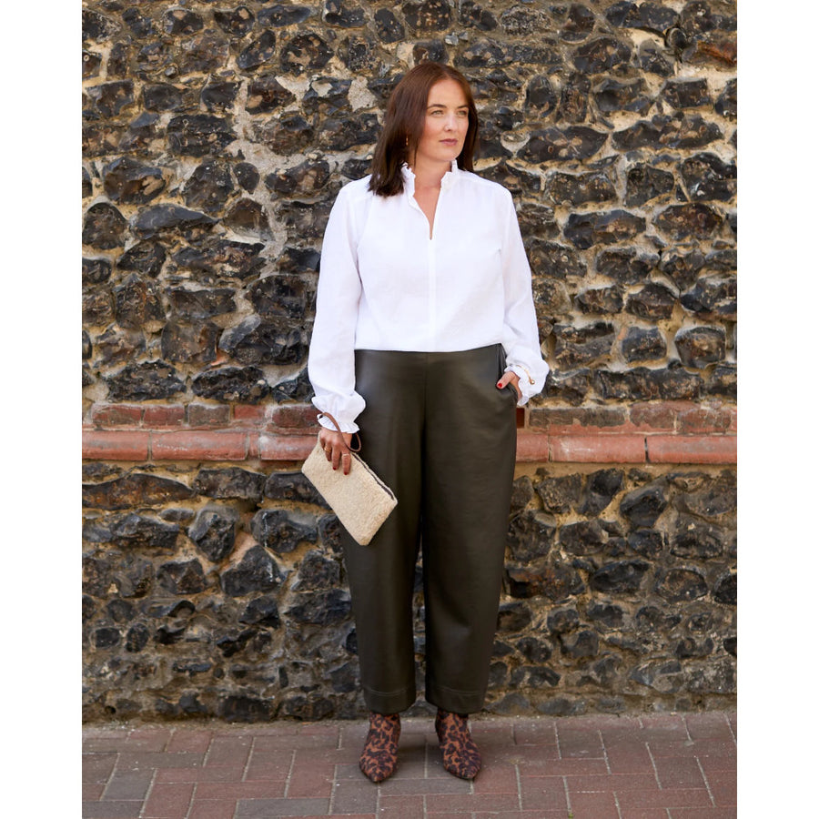 Chalk Kelly Trouser - Dark Olive