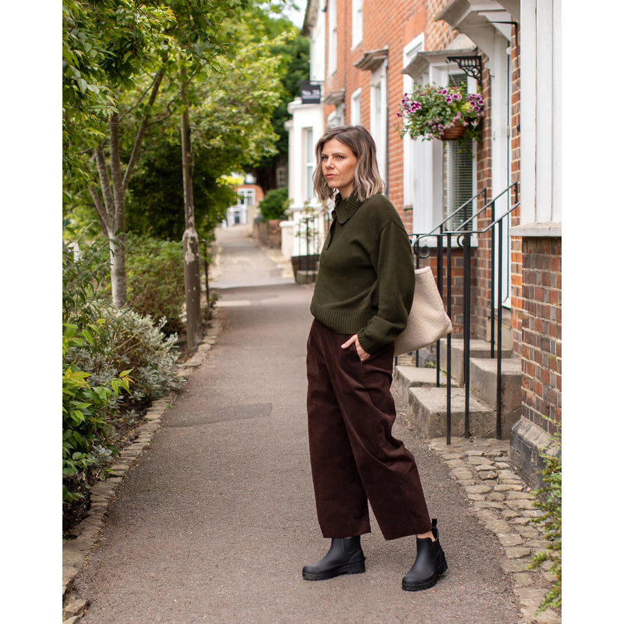 Chalk Kelly Trouser - Warm Chocolate