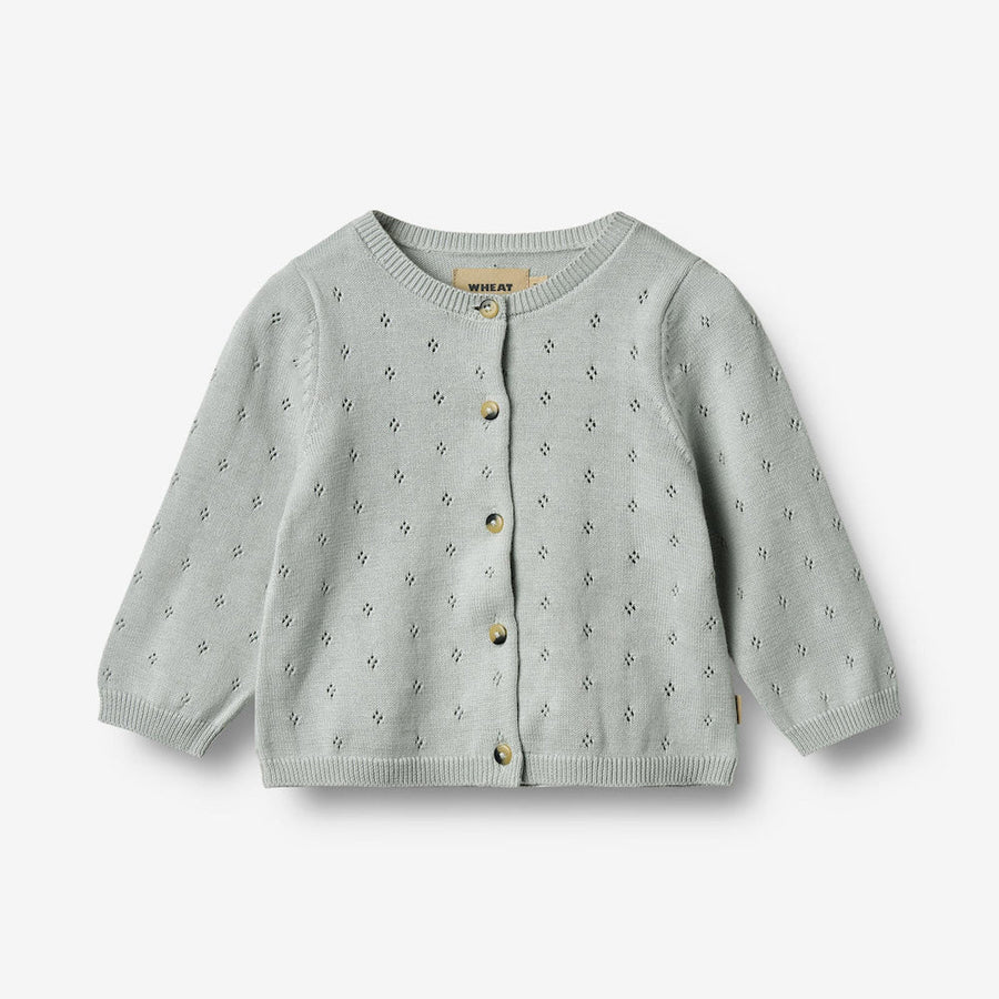 Wheat Knit Cardigan Maia - 1560 Soft Blue
