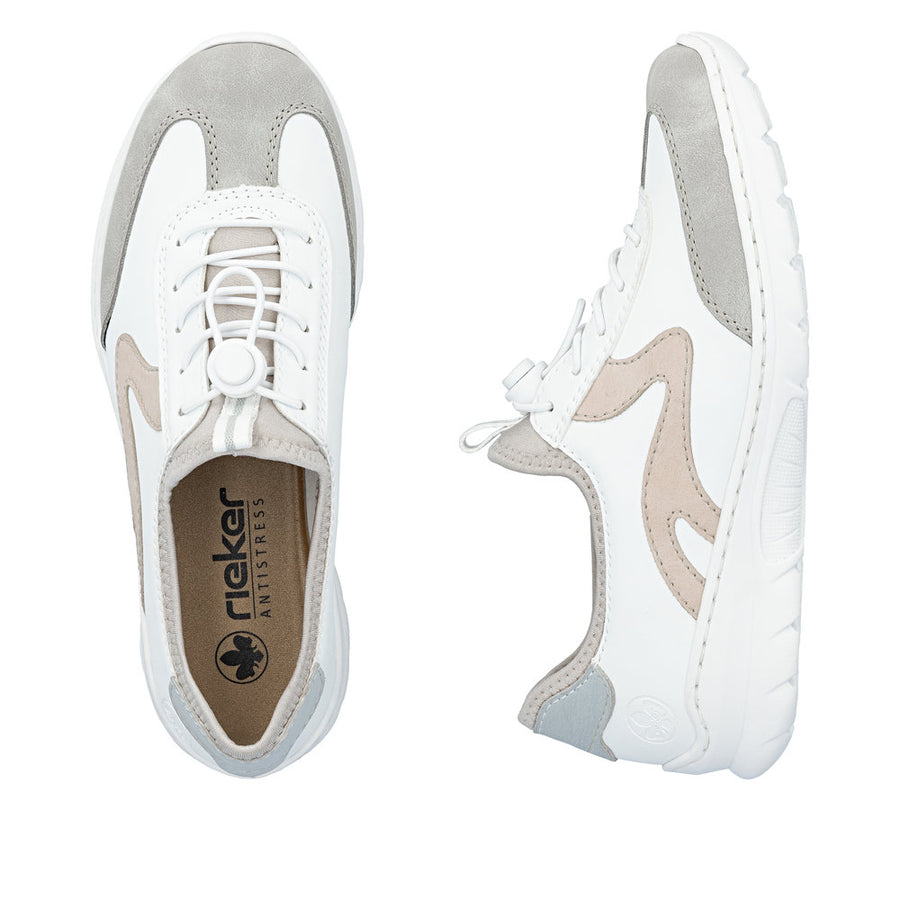 Rieker L32G9-80 White Sneakers