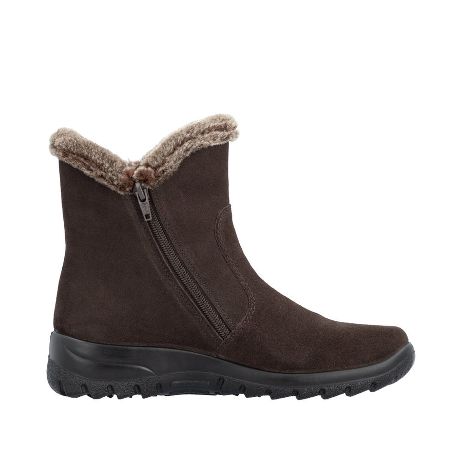 Rieker L7162-25 Brown Warm Lined Water Resistant Boots
