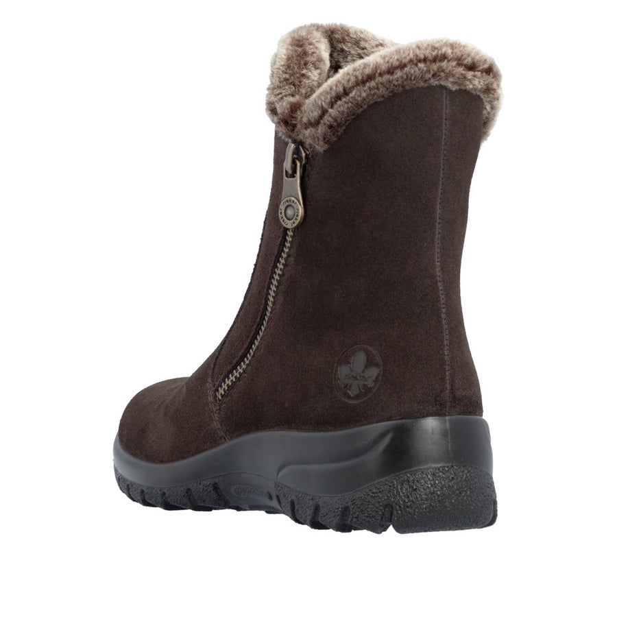 Rieker L7162-25 Brown Warm Lined Water Resistant Boots