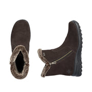Rieker L7162-25 Brown Warm Lined Water Resistant Boots