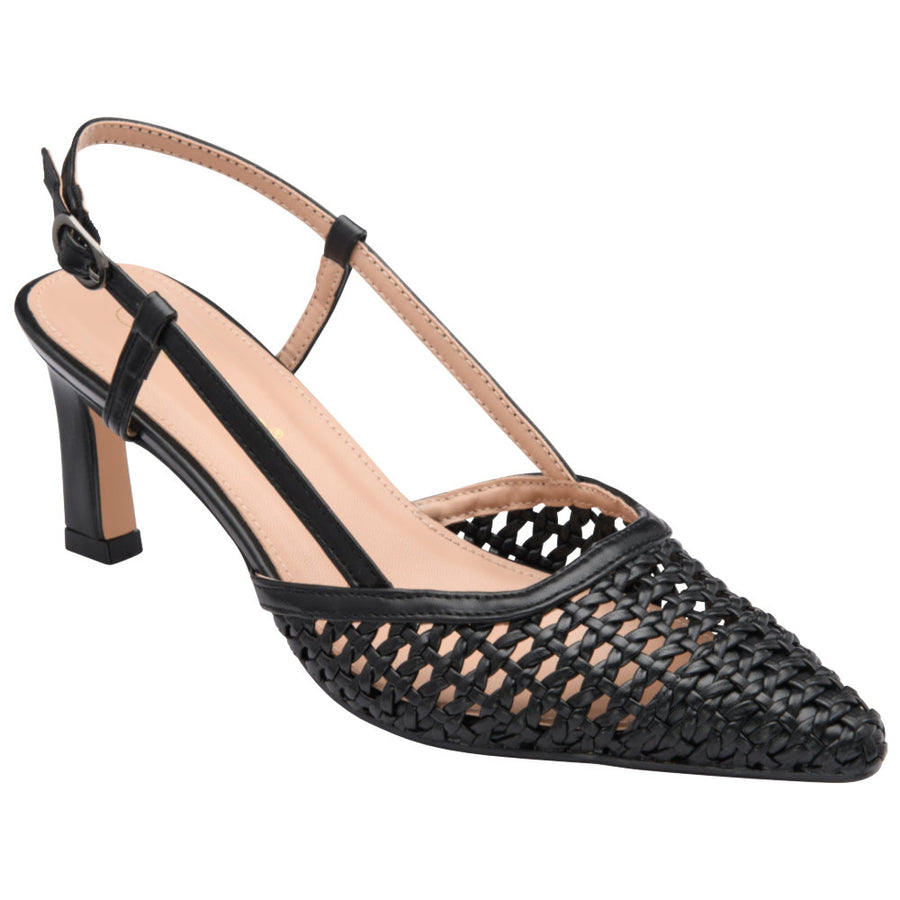 Lotus Livia Slingback Court - Black - ULS659BB003