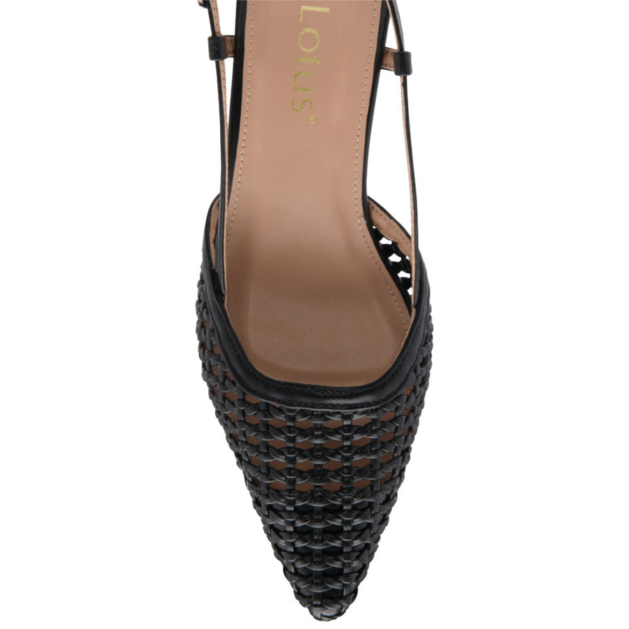 Lotus Livia Slingback Court - Black - ULS659BB003