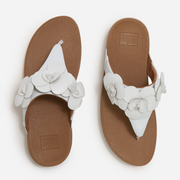 FitFlop A4N-194 Urban White Lulu Flower Toe-Post Sandals