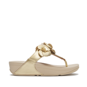 FitFlop A4N-675 Platino Lulu Flower Toe-Post Sandals
