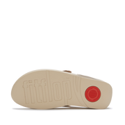 FitFlop A4N-675 Platino Lulu Flower Toe-Post Sandals