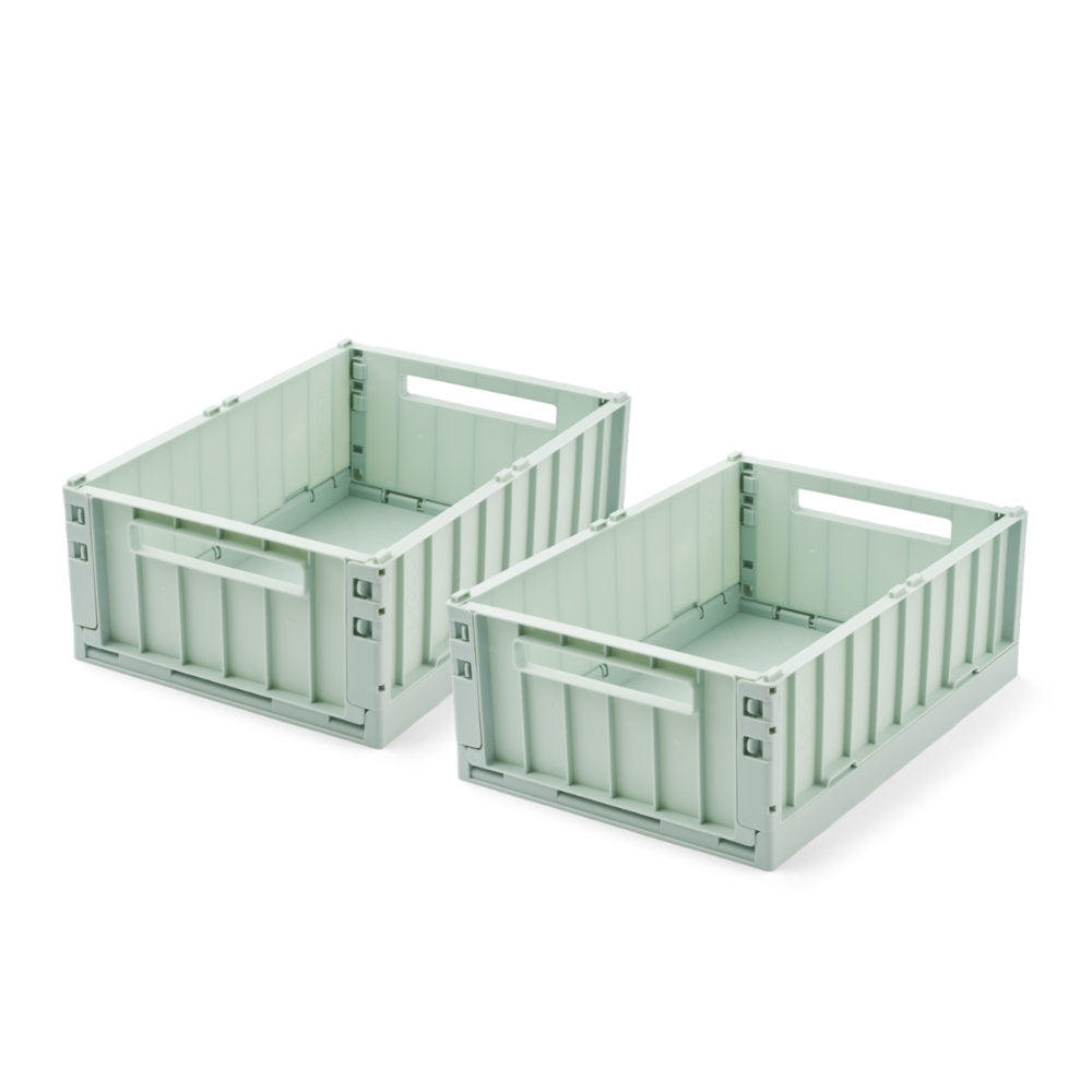 Liewood Weston Storage Box M 2-pack Light Peppermint LW14677