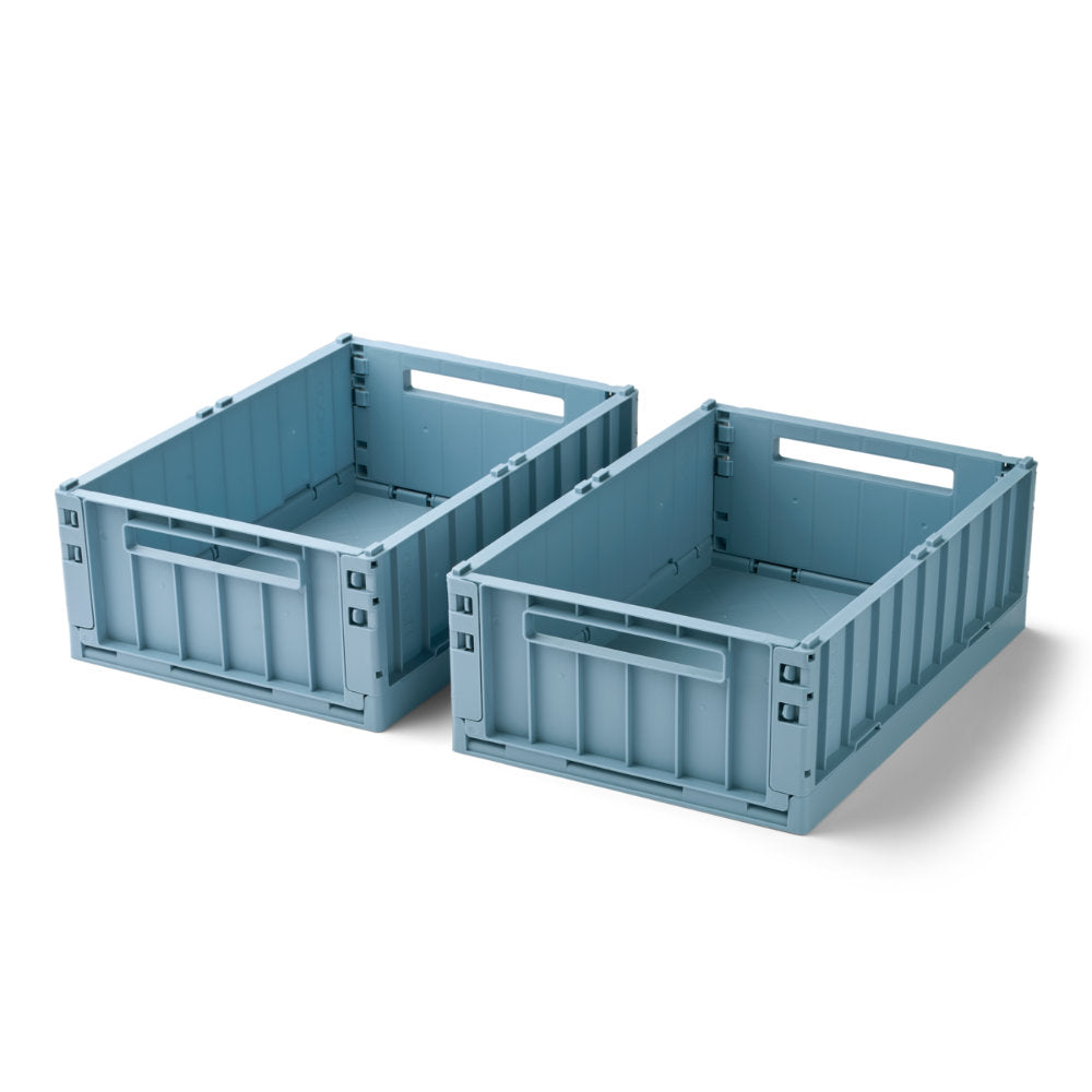 Liewood Weston Storage Box M 2-pack Beach Blue LW14677