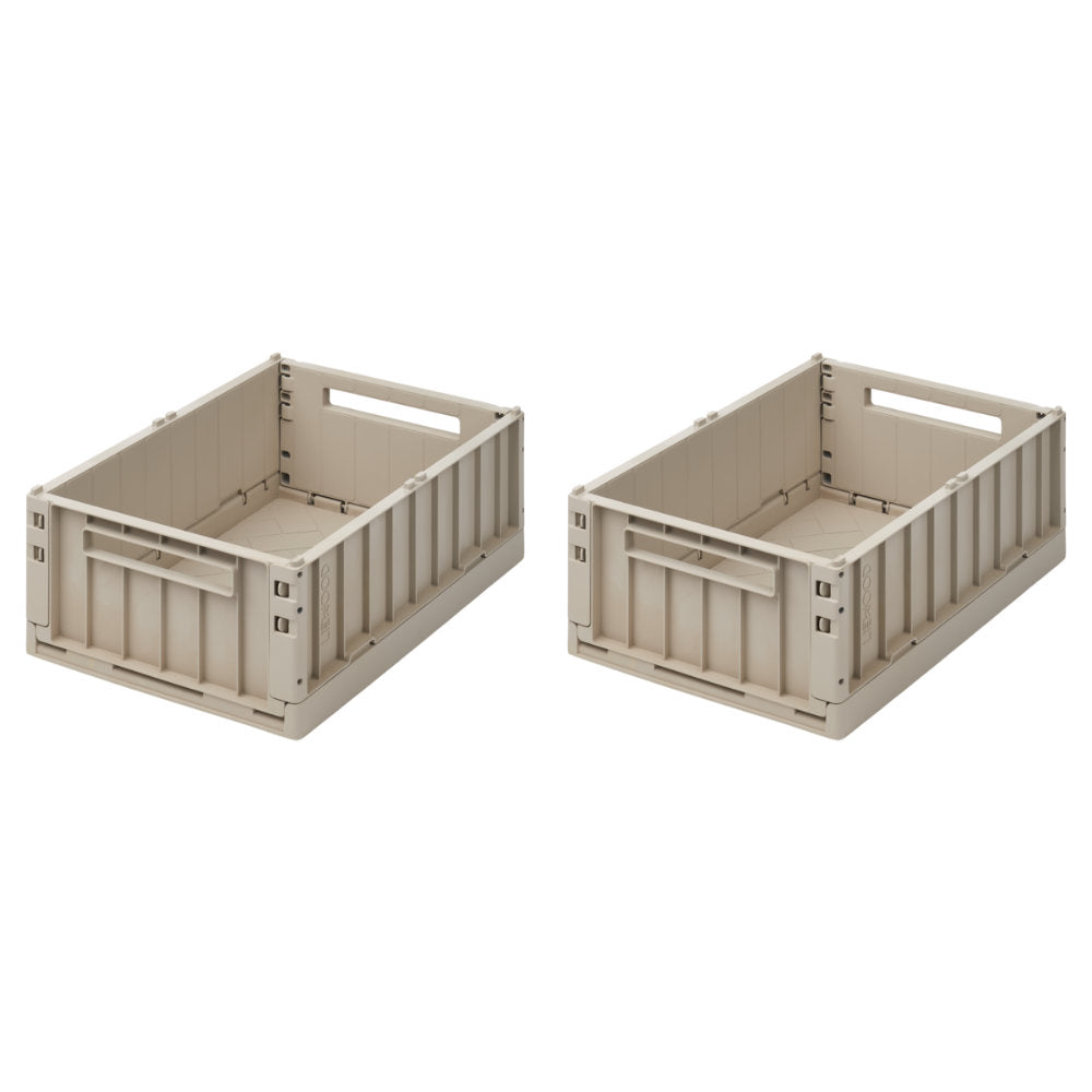 Liewood Weston Storage Box M 2-pack Sandy LW14677