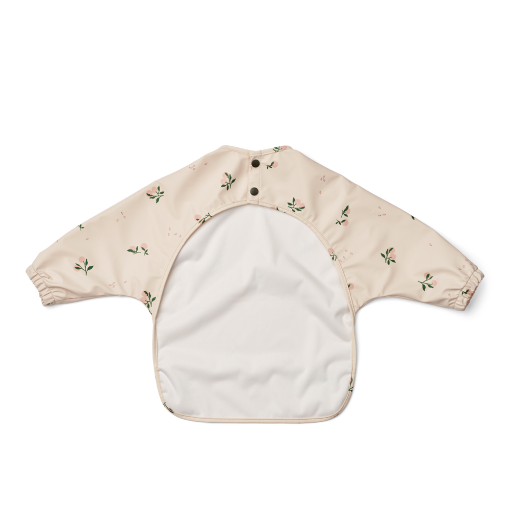 Liewood Merle Printed Cape Bib - Peach / Sea Shell Mix