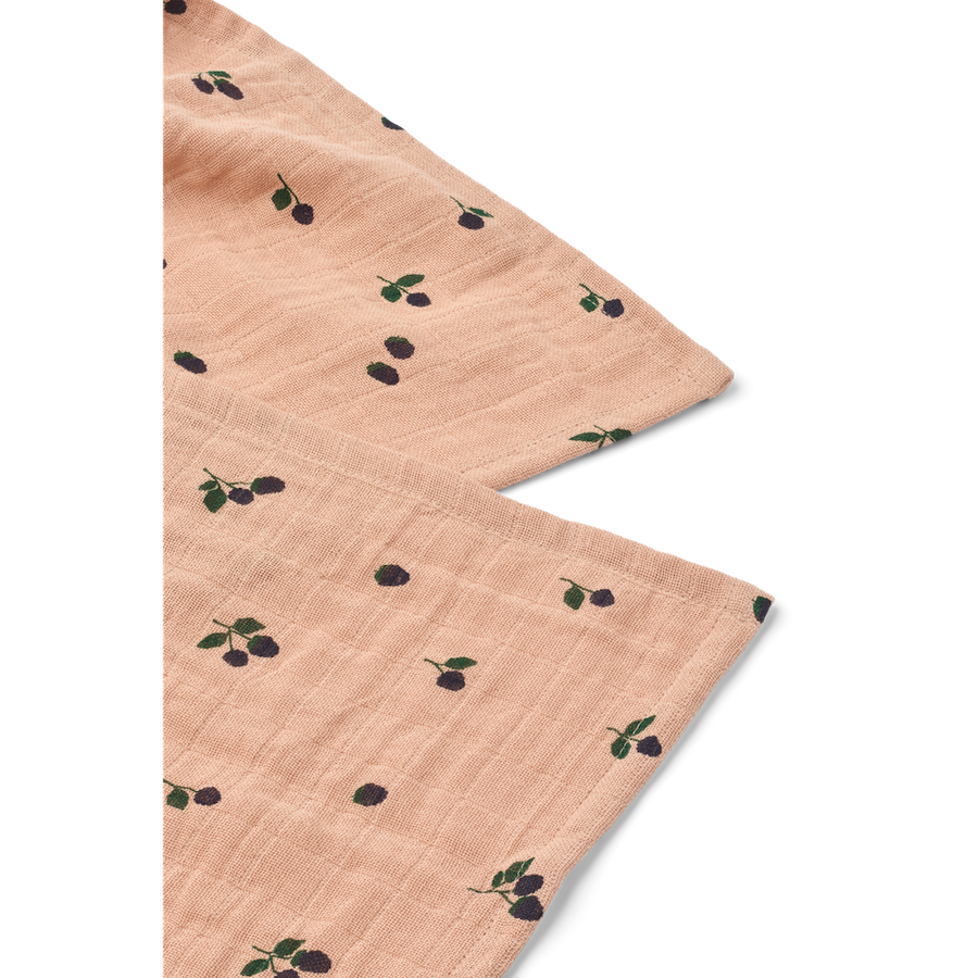 Liewood Lewis Muslin Cloth 2-Pack Mini Berry / Pale Tuscany