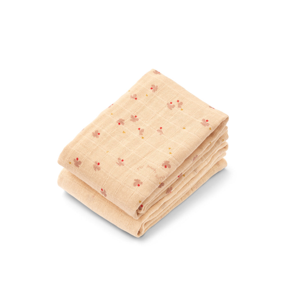 Liewood Lewis Muslin Cloth 2-Pack Mini Butterfly / Apple Blossom Mix LW14907