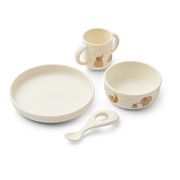 Liewood Vivi Printed Tableware Set Elephant / Creme De La Creme