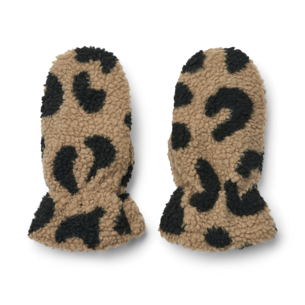 Liewood Grethe Pile Gloves Mega Leo / Oat Mix LW17841