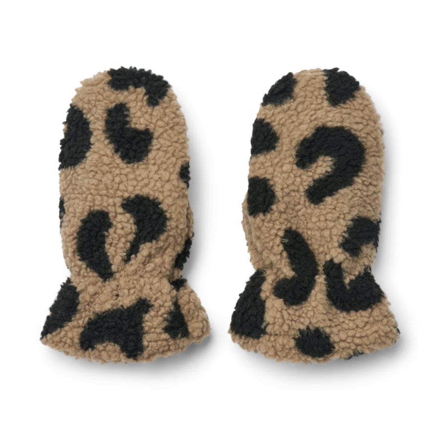 Liewood Grethe Pile Gloves Mega Leo / Oat Mix LW17841