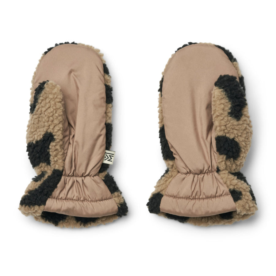 Liewood Grethe Pile Gloves Mega Leo / Oat Mix LW17841
