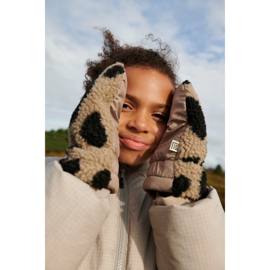 Liewood Grethe Pile Gloves Mega Leo / Oat Mix LW17841